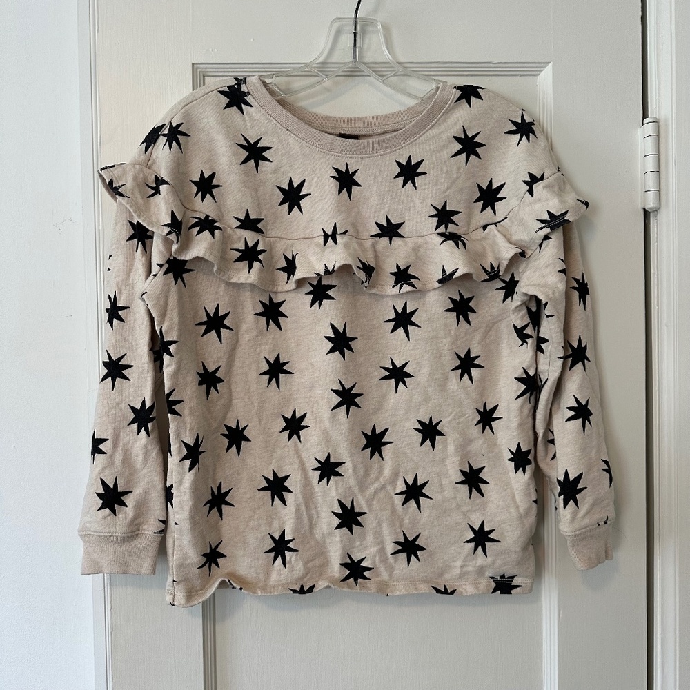 Tea Collection Girls Sweatshirt with Ruffle Size 14